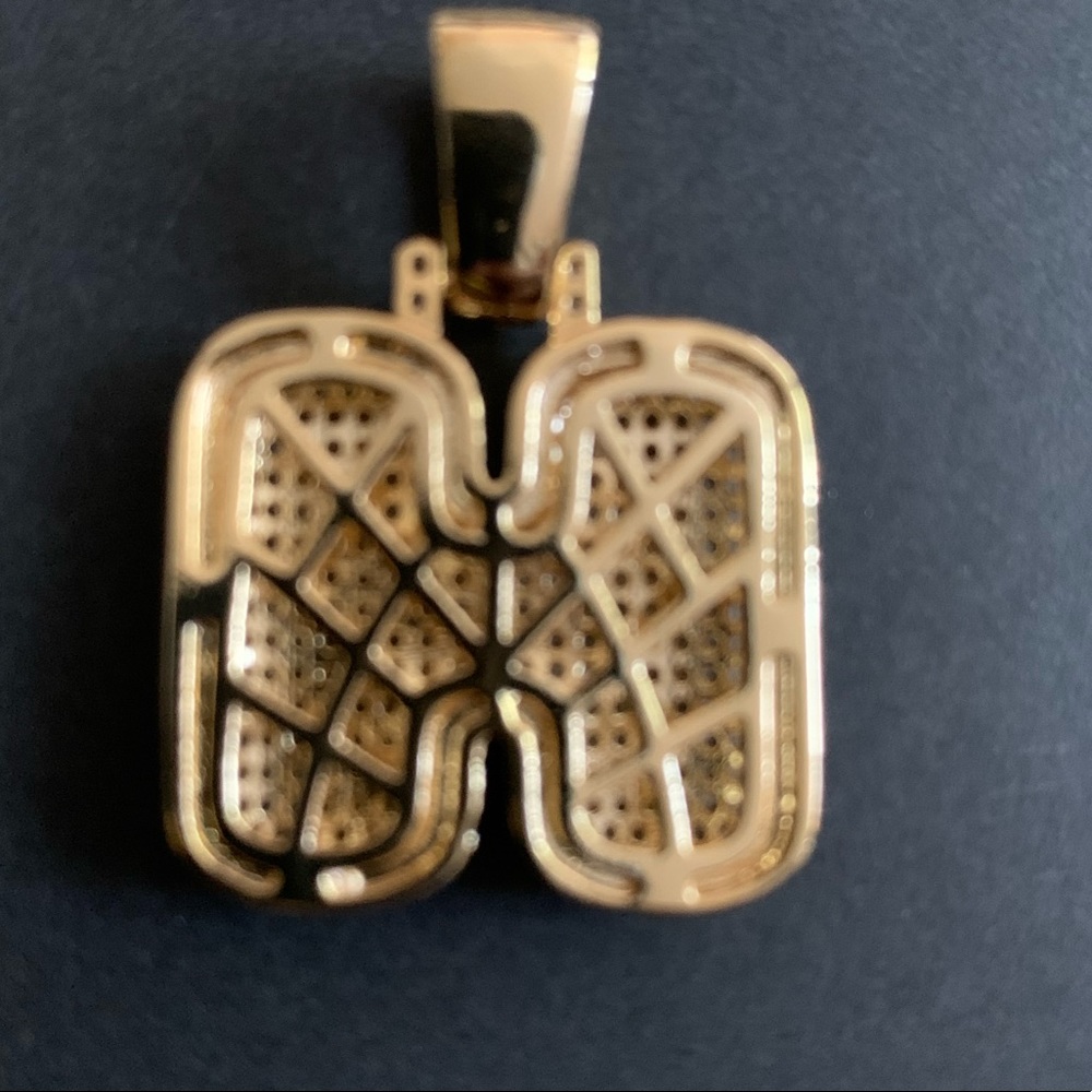 Bubble Initial “H” Cubic Zirconia Charm - Picture 2 of 3